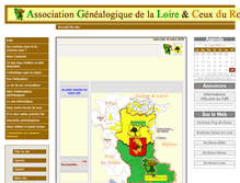 Tablet Screenshot of loiregenealogie.org